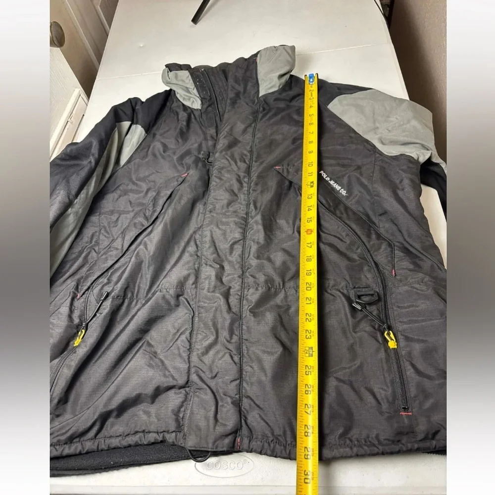 Vintage 90s POLO RALPH LAUREN Long Down Parka Jacket Puffer Black Mens Sz L C39
